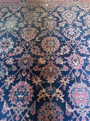 ANTIQUE THURKISH HANDMADE ANTIQUE RUG. CARPET .12X9