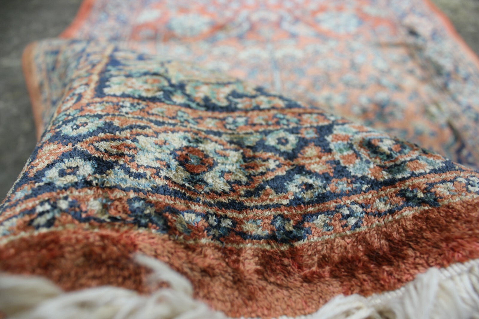 Vintage Wool Rug Floor or Wall Carpet Middle Eastern Style Interior Design gallery