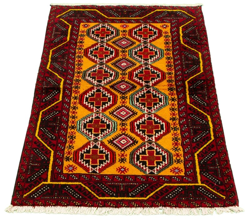 Vintage Hand-Knotted Area Rug 3'1" x 6'4" Traditional Oriental Wool Carpet gallery