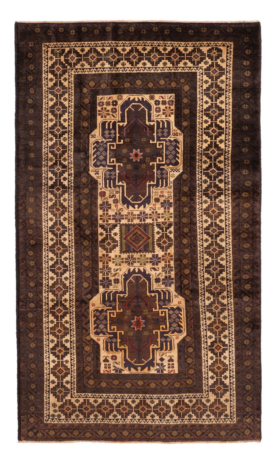Traditional Vintage Hand-Knotted Area Rug 3'9" x 6'6" Oriental Wool Carpet gallery