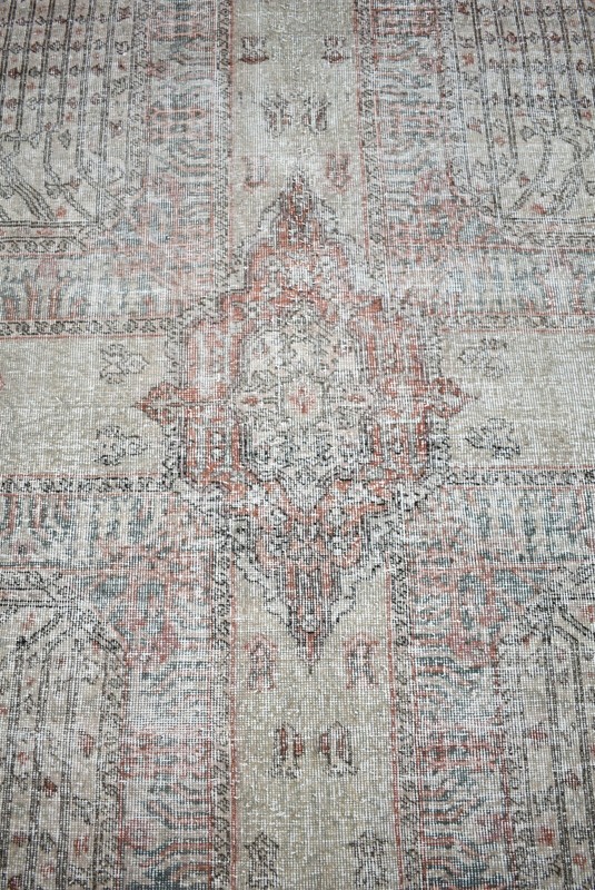 Vintage Turkish Rug 70'' x 112'' Muted Dye Rug Hand-knotted Rug Large Wool Rug gallery