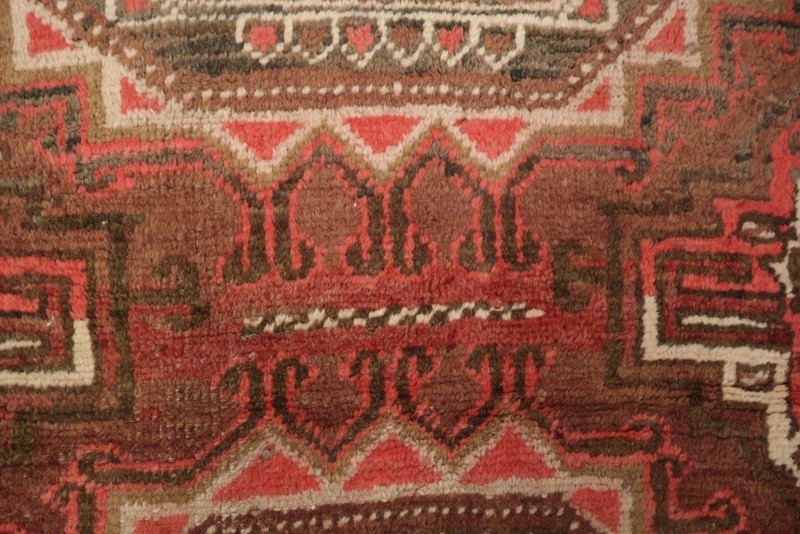Tribal Geometric Runner Rug Handmade Wool for Hallways and Entryways 2x8 gallery