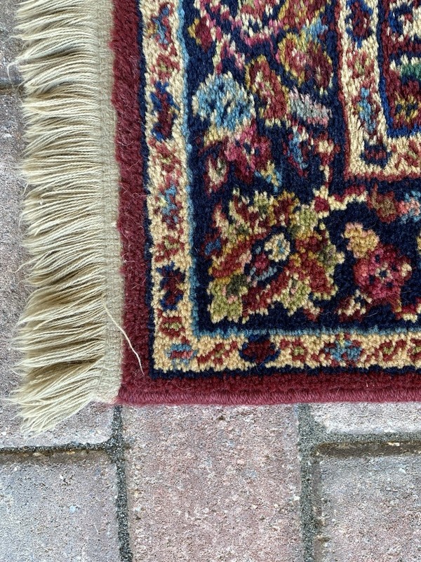 Karastan Rug 2’6”x 4’3” Red Sarouk Rug Series #700 Style 785 Wool Pile #2 SF gallery
