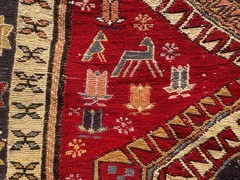 3×6 VINTAGE CAUCASIAN RUNNER RUG handmade shirvan antique fine geometric 2×6 ft