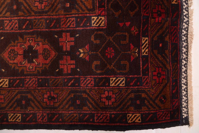 Vintage Hand-Knotted Area Rug 6'11" x 10'10" Traditional Oriental Wool Carpet gallery