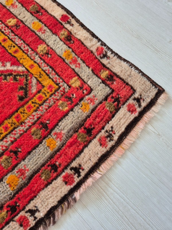 Rare Antique Handwoven Wool Anatolian Mihaliç Rug, 90yo Collectors' Masterpiece gallery