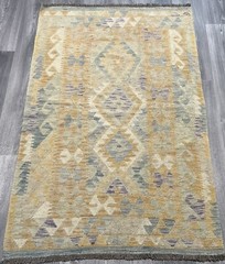 Vintage Kilim Traditional Hand Made Oriental Wool Kilim 5ftx3.2ft 159cmx103cm