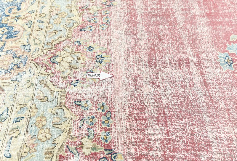 Handmade Muted Floral Distressed Oriental Rug Vintage Living Room Carpet 9X12 ft gallery