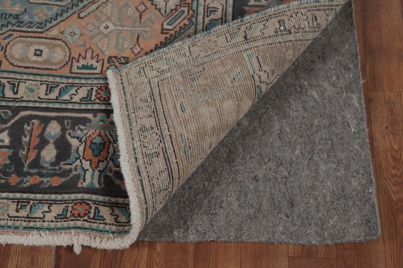 Vintage Overdyed Geometric Blue Traditional Area Rug 7x10 Handmade Wool Carpet gallery