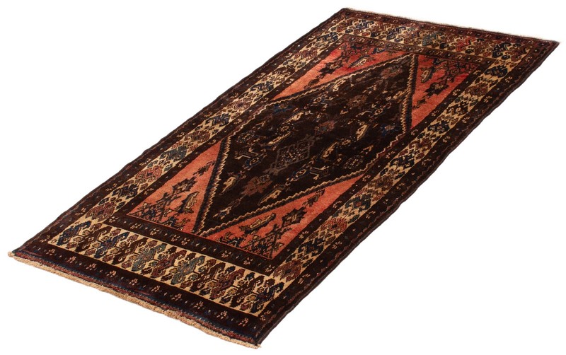 Vintage Hand-Knotted Carpet 3'9" x 6'11" Traditional Oriental Wool Area Rug gallery