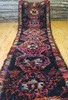 Primitive 1920-1930s Antique Wool Pile 3'x10' Natural Dye Runner Rug gallery