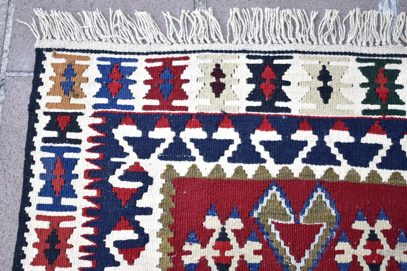 Turkish Kayseri Rug 32'' x 69'' Anatolian Yahyali Rug Organic Wool Area Rug gallery