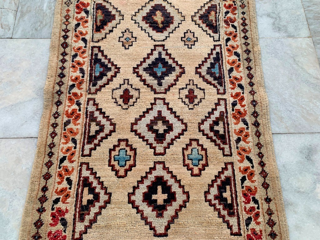 Vintage Afghan Taimani Rug Hand Knotted Bokhara Wool Area Rug 2x3 ft Free Ship gallery