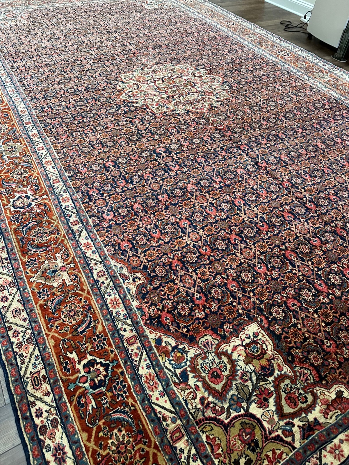 Top Quality Stunning Handmade Vintage Floral Oriental Rug, Palace Size, 10x18 gallery