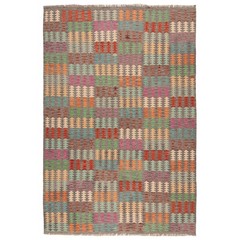 Kelim Afghan 299×201 cm Handwoven Wool Oriental Rug Carpet Kilim