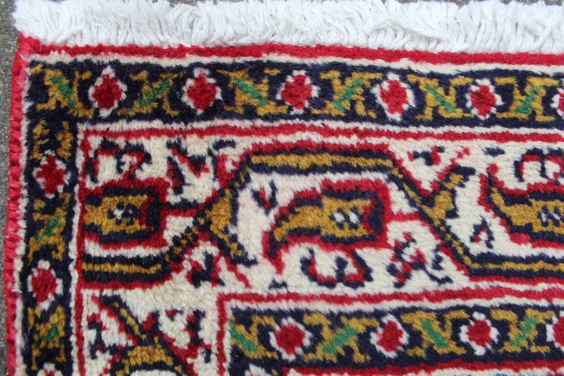 Vintage Hand Made Traditional Oriental Wool Red Long Runner 484x86cm gallery