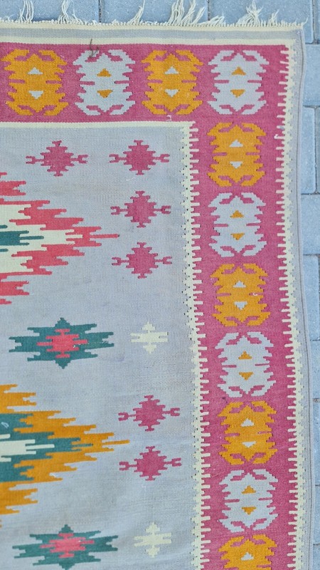 monastery kilim, Antique kilim 4x5, geo rug, colorful kilim, kilim rug gallery