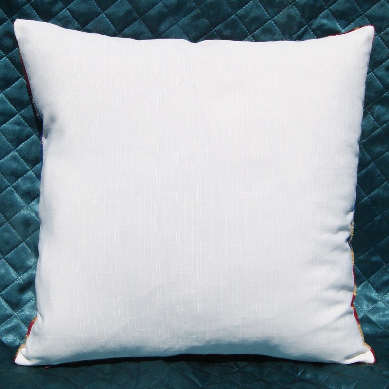 Set of 3 Handmade Uzbek Silk Velvet Pillow Covers - Geometric Design gallery