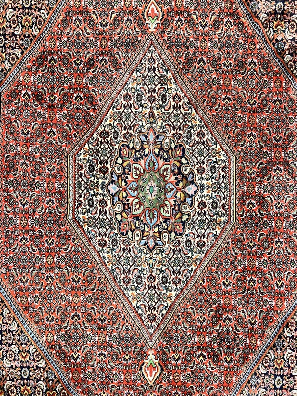 Oriental Rug 5x10 Wool Handmade Vintage Bidjar Carpet Mahi Herati Pattern gallery