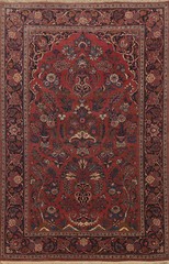 Vegetable Dye Masterpiece Traditional Rug 4×7 ft Wool 300 Knots Hand-knotted
