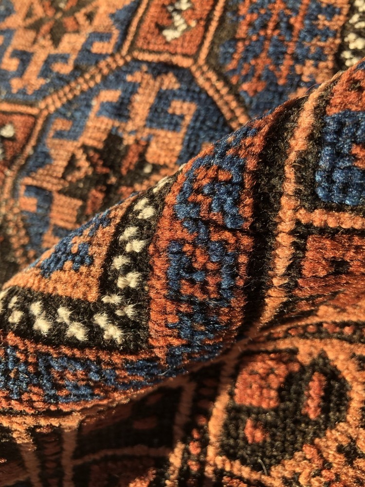 Antique Timuri Rug, Natural Dyes, c.1900 | 2'8.5"×4'7"