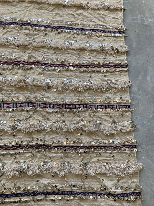 Vintage Handmade Traditional Moroccan Global Boho Wool Kilim Rug 162x120cm gallery