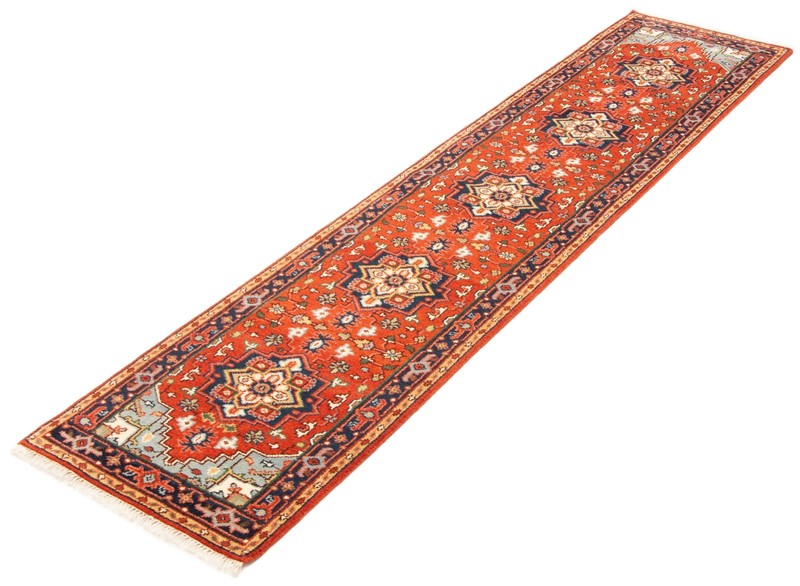 2'7" x 11'11" Vintage Hand-knotted Runner Rug Traditional Oriental Wool Carpet gallery