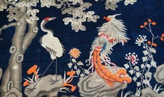 4’x6′ Antique Chinese Peking Phoenix Birds Tree Hand Knotted Wool Oriental Rug