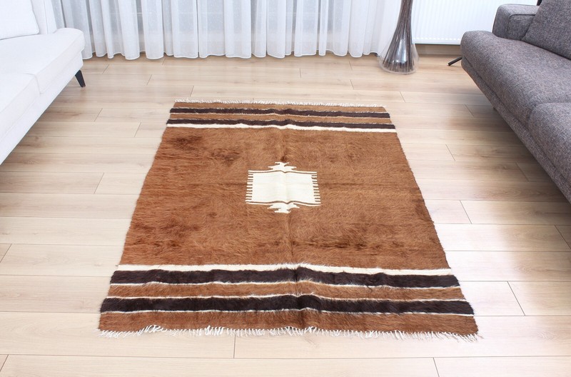 Blanket Siirt Blanket Turkish 4.33' x 6.23' Vintage Fast Shipment 11853 gallery