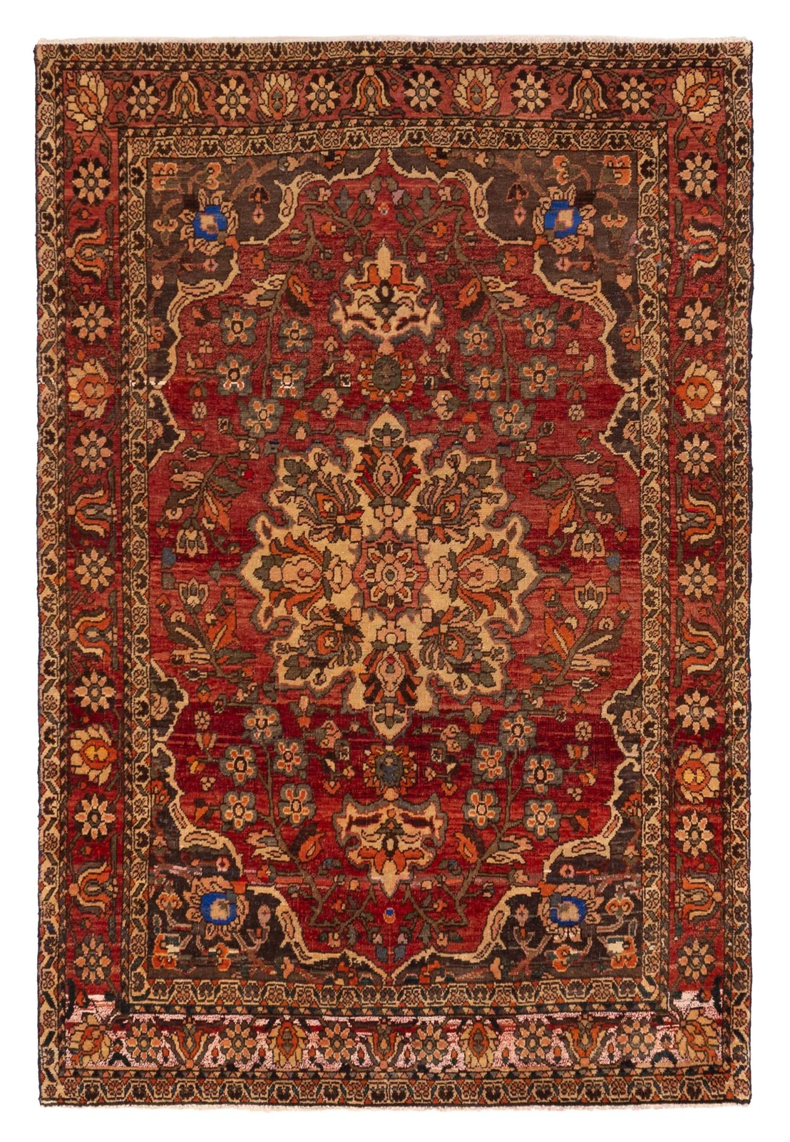 Vintage Traditional Hand-Knotted Area Rug 4'9" x 6'11" Oriental Wool Carpet gallery