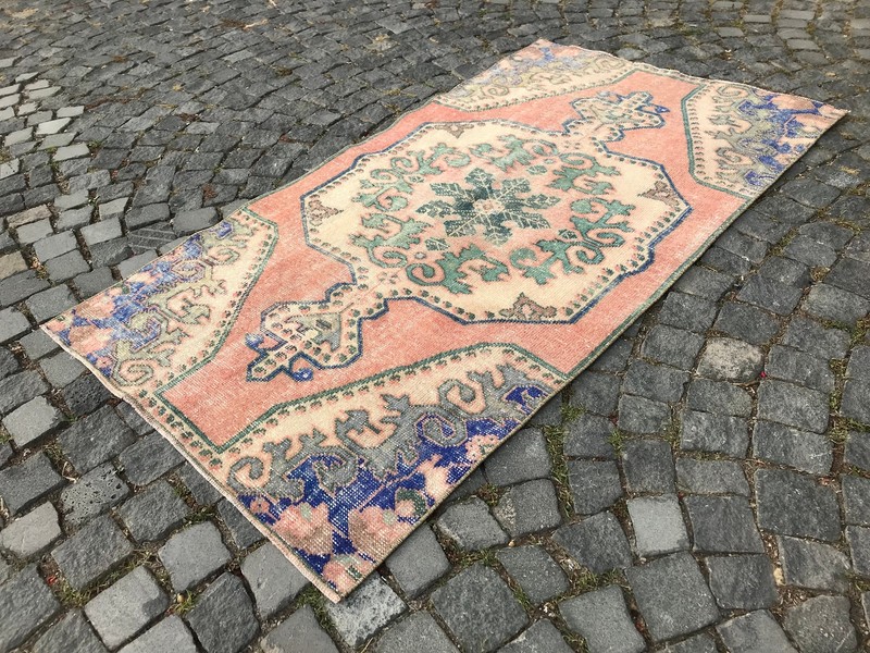 6 X 3.4 Ft Turkish Vintage Rug Handmade Wool Rug Bohemian Traditional Area Rug gallery