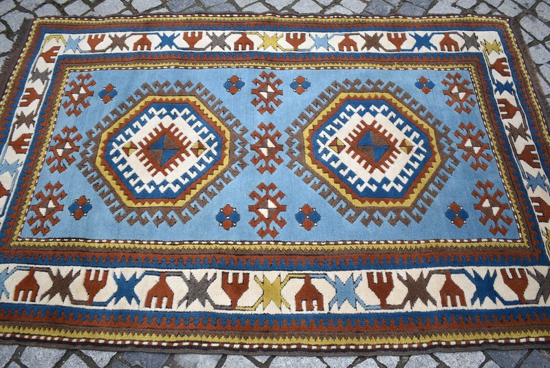 Vintage Turkish Kazak Rug 51'' x 76'' Anatolian Nomadic Handmade TERRIFIC Rug gallery