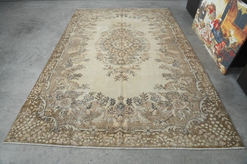 6x10 rug handmade oversize vintage turkish rug oriental carpet large area rug,68 gallery
