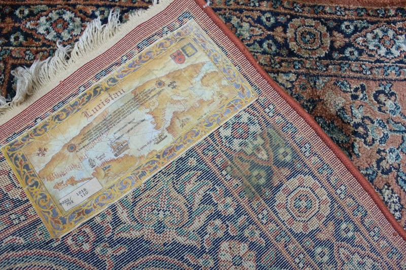 Vintage Wool Rug Floor or Wall Carpet Middle Eastern Style Interior Design gallery