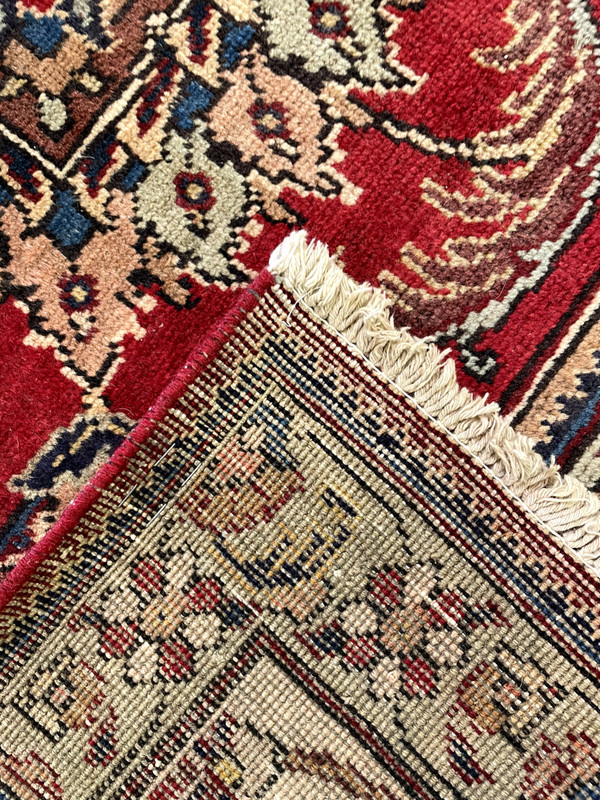 Antique Oriental Hand-Knotted Wool Area Rug Red/Beige/Green 9'8" x 16'3" gallery