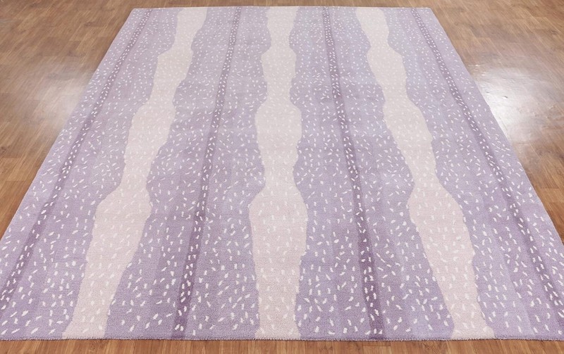 Antelope Chetah Animal purple Contemporary Handmade Tufted 100% Woolen area rug gallery