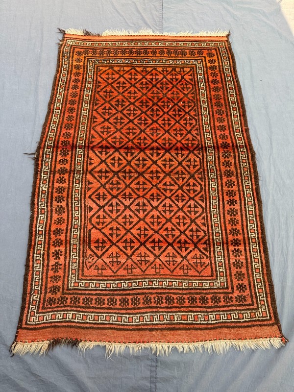Vintage Afghan Hand-Knotted Tribal Wool Rug – 4' x 6'5 ft, Soft and Durable Rug gallery