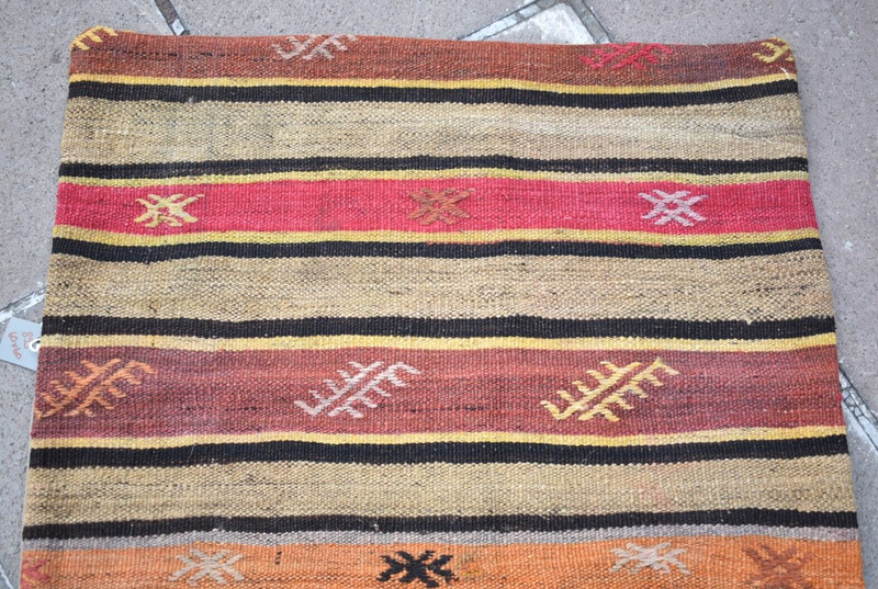 Turkish Kilim Pillow Cover Sofa Rug 24''x24'' Decorative Handmade Cushion Cover gallery