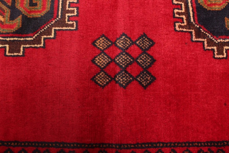 Vintage 3'11" x 6'4" Traditional Hand Knotted Vegetable Dye Wool Area Rug gallery