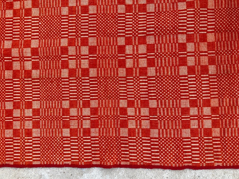Vintage Handmade Geometric Traditional Wool Flatweave Rug 203x194 cm gallery