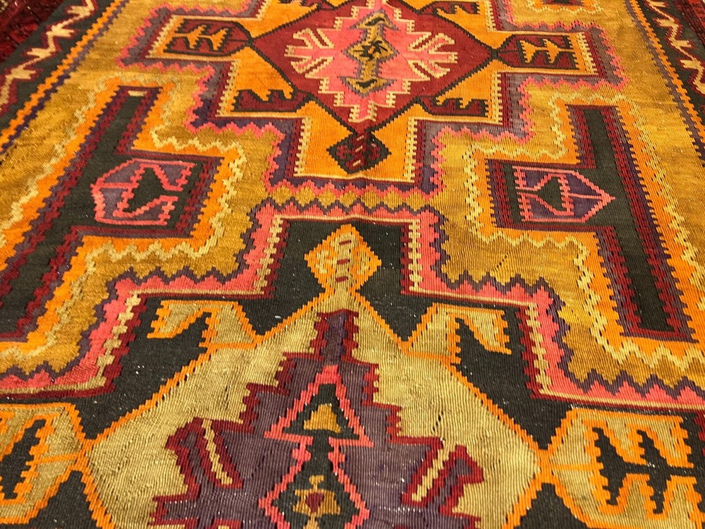 5 X 10 FT COLLECTORS’ ITEM Antique Kazak Natural Vegetable Dye Fine Quality Rug
