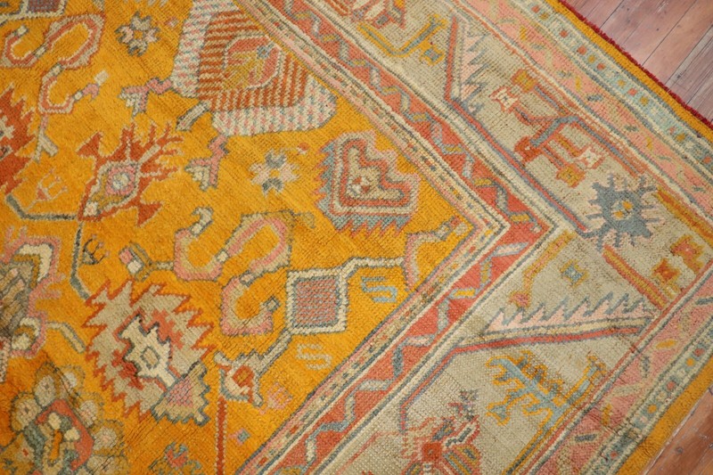 Antique Gorgeous Turkish Oushak Ushak Rug 7'1''x9'9'' gallery