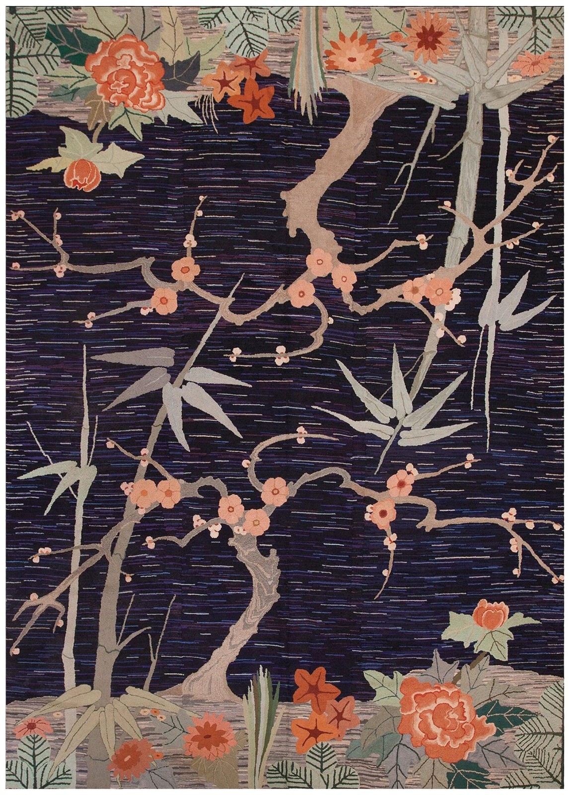 9x12 Vintage Art Deco Multicolor Wool Area Rug 1930 gallery