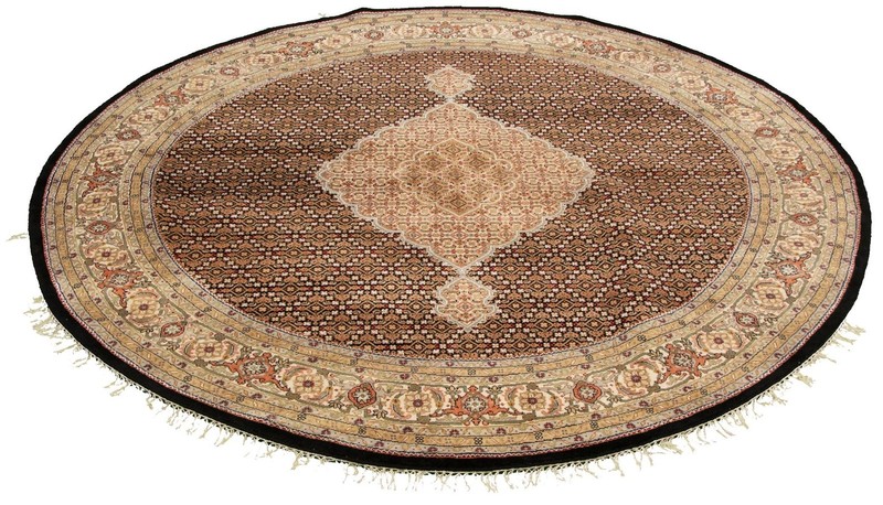 Vintage Traditional Hand-Knotted Area Rug 8'2" x 8'2" Oriental Wool Carpet gallery