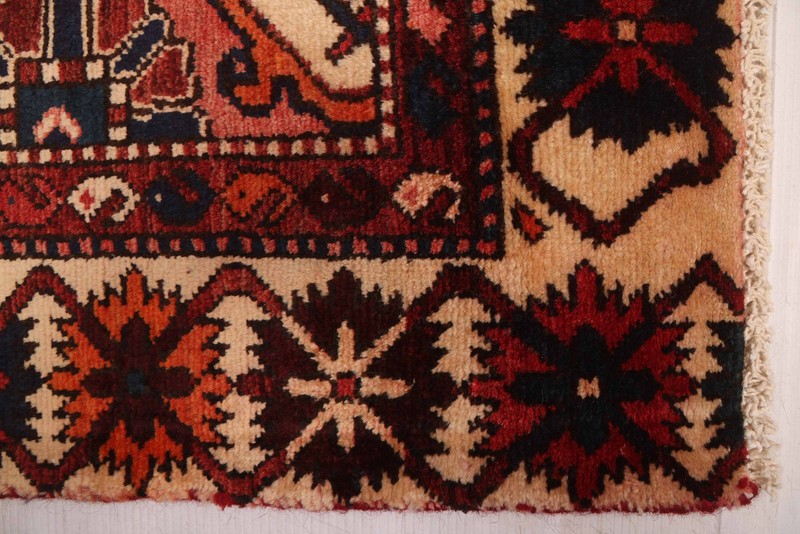 Vintage 4'11" x 6'3" Traditional Hand Knotted Vegetable Dye Wool Area Rug gallery