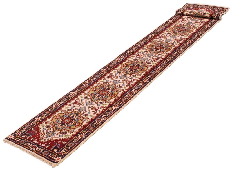 2'6" x 16'1" Vintage Hand-knotted Runner Rug Traditional Oriental Wool Carpet gallery
