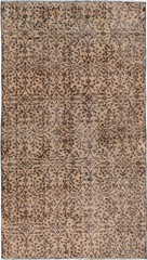 Vintage Traditional Hand-Knotted Area Rug 3’9″ x 6’7″ Oriental Wool Carpet