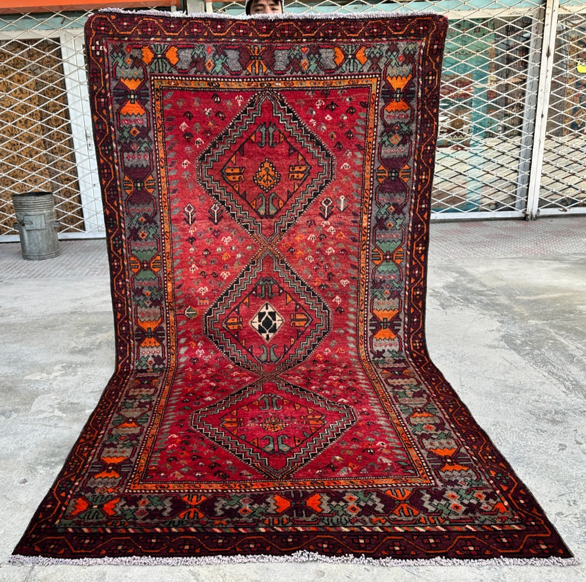 Semi Antique Caucasian Tribal Rug 5x9 Star Kazak Style Wool Living Room Runner gallery