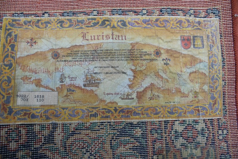 Vintage Wool Rug Floor or Wall Carpet Middle Eastern Style Interior Design gallery