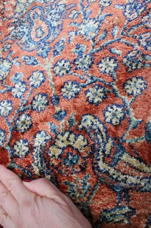 Vintage Wool Rug Floor or Wall Carpet Middle Eastern Style Interior Design gallery